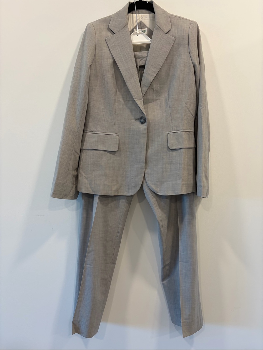 Vintage Austin Reed Gray Virgin Wool Pant Suit Blazer Pants NWOT Size 6